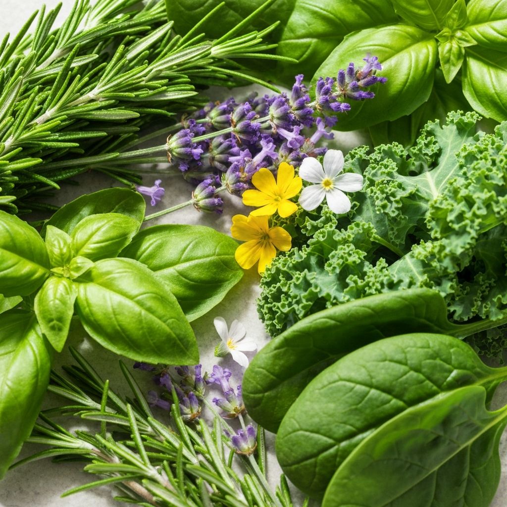 Fresh natural ingredients and botanicals